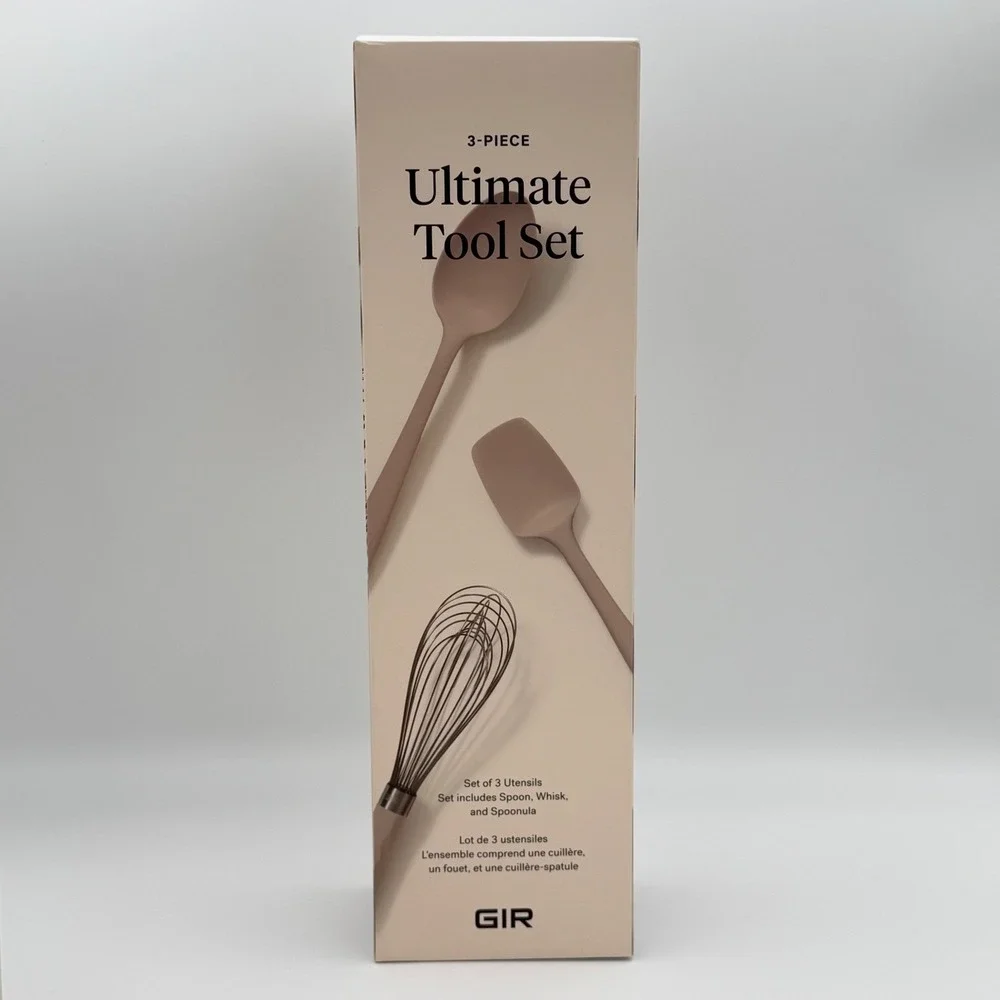 GIR Utensil Holder and 3-Piece‎ Ultimate Tool Set Tan Silicone NEW